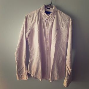 Like NEW Polo Ralph Lauren Purple White Stripe BD